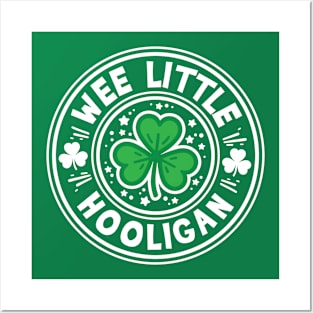 Wee Little Hooligan Cute Saint Patrick's Kids & Youth Design Posters and Art